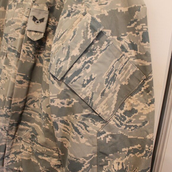 Air Force Tiger Stripe Parka All Purpose Environmental Camoflage Apecs Sz Large - Picture 4 of 16